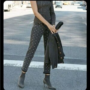 Faded black Pistola diamond dust Charlie button fly jeans size 25.